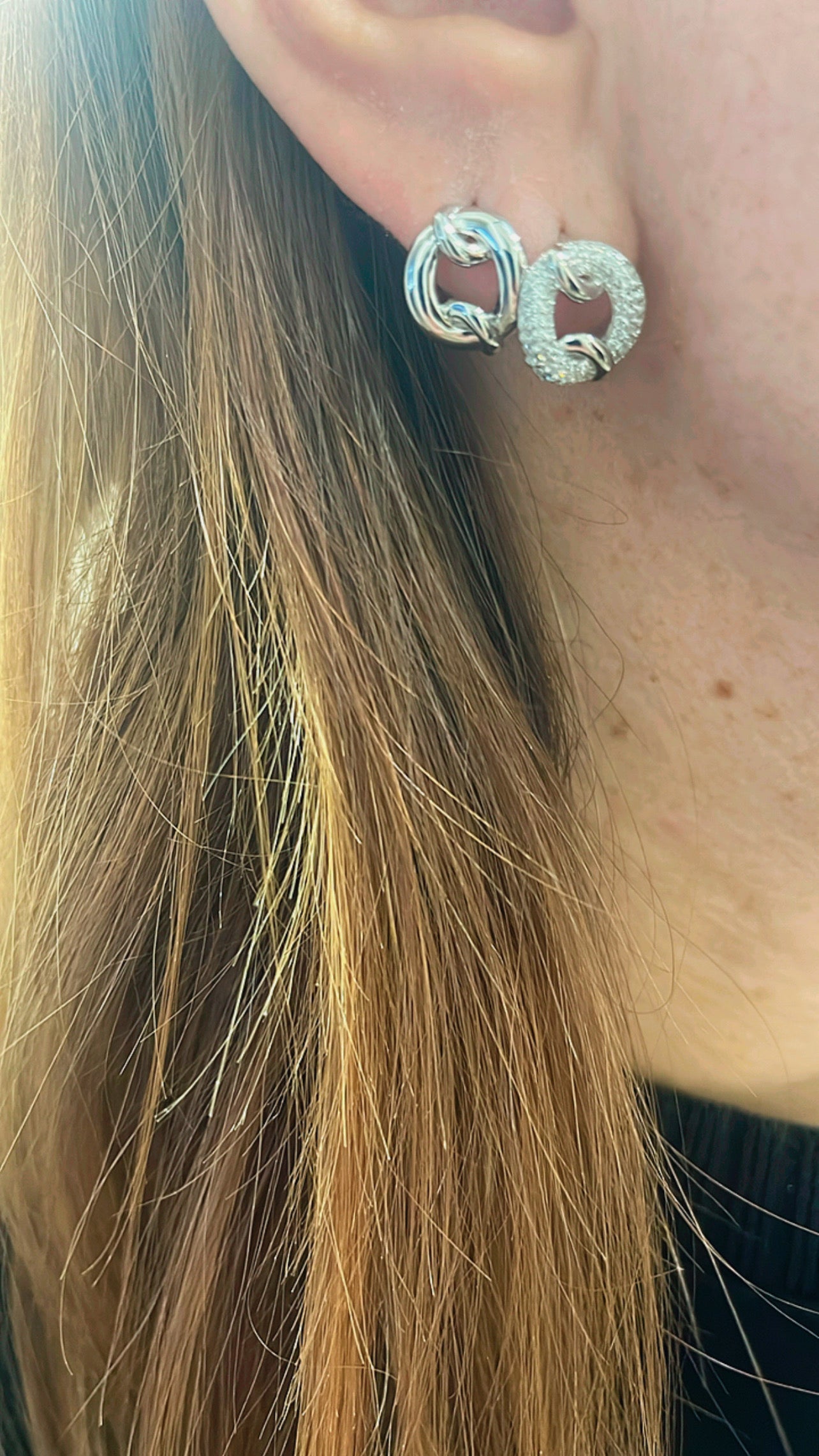 Zircon circle hoops