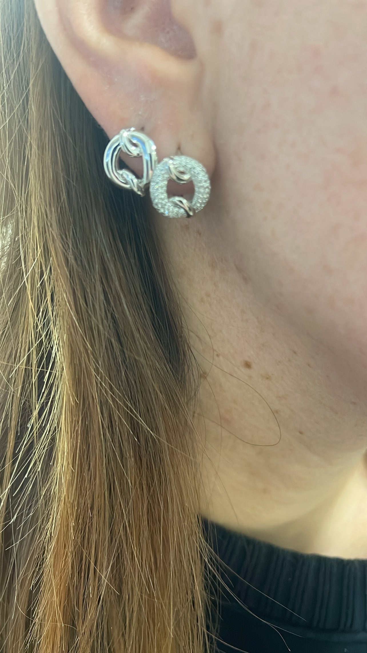 Zircon circle hoops