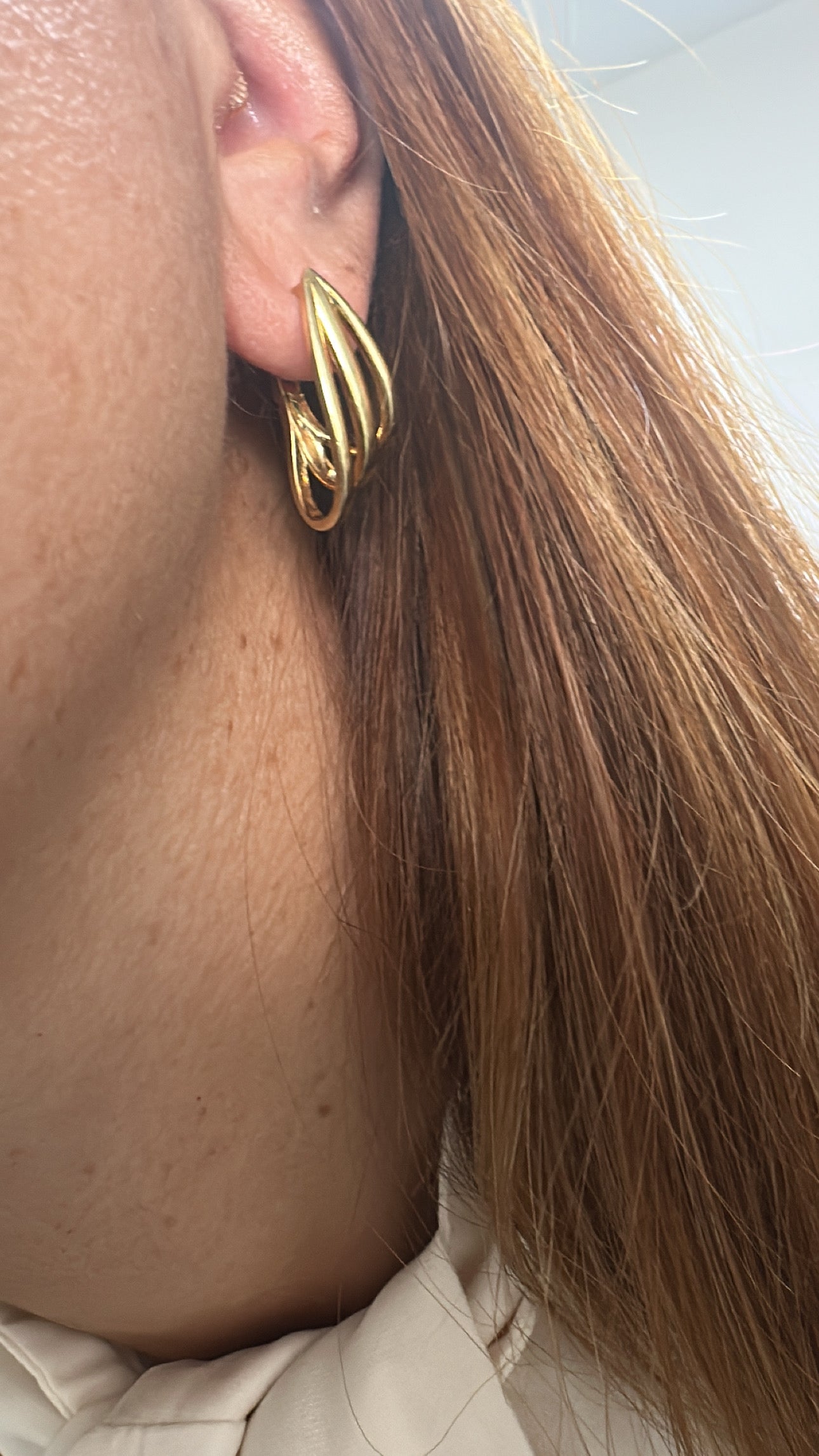 Sculptural Hoop Earrings