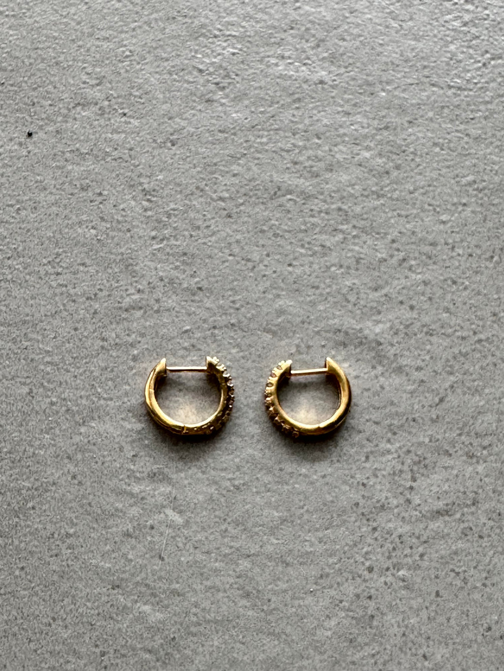 Textured Brass Hoops