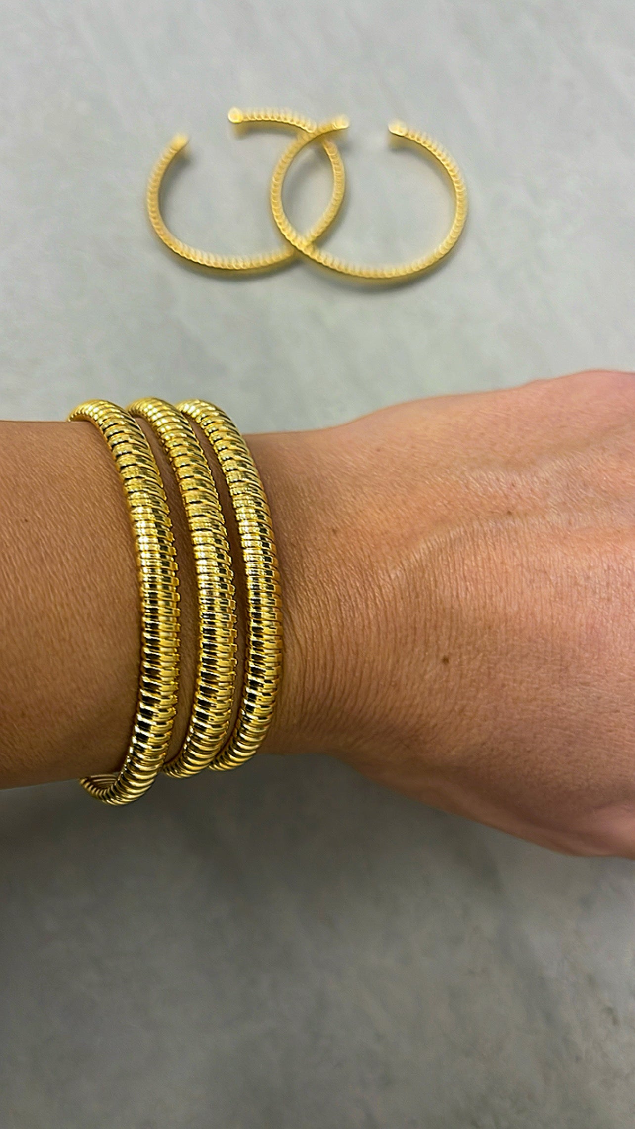 Gold bangles
