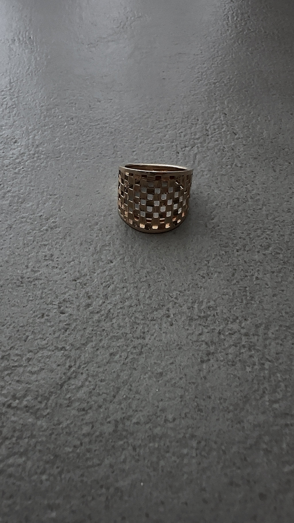Gold Woven Statement Ring