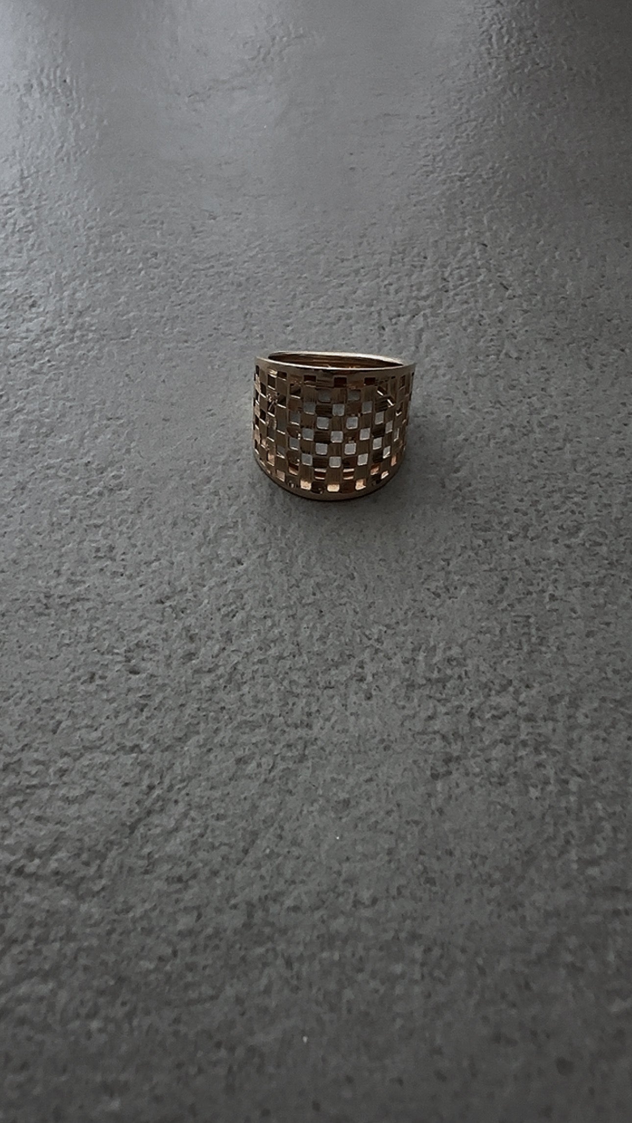 Gold Woven Statement Ring