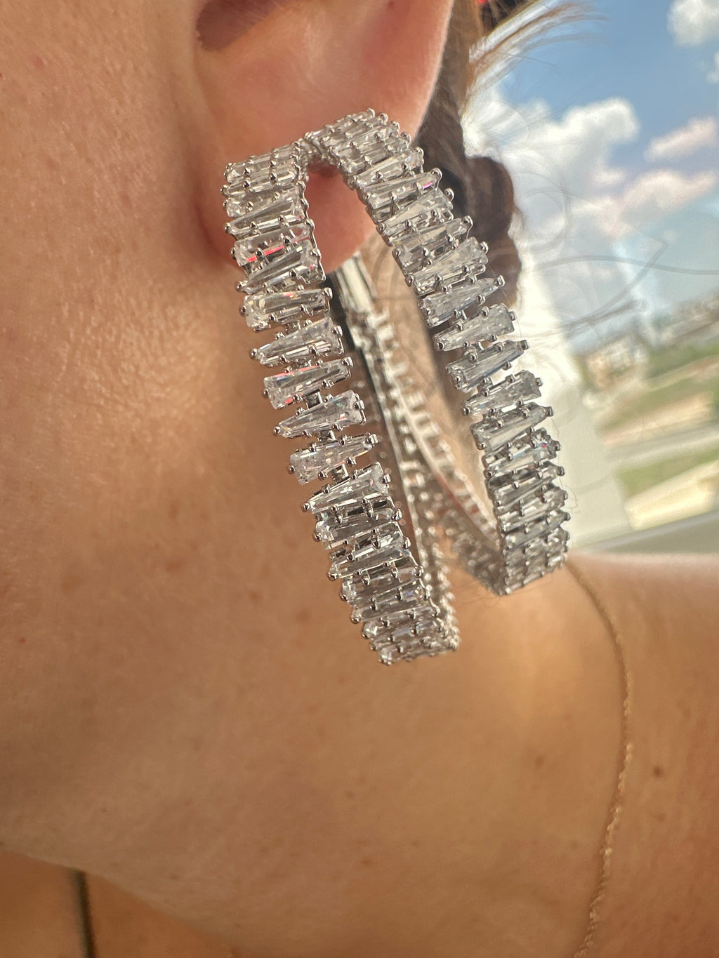 Crystal hoops