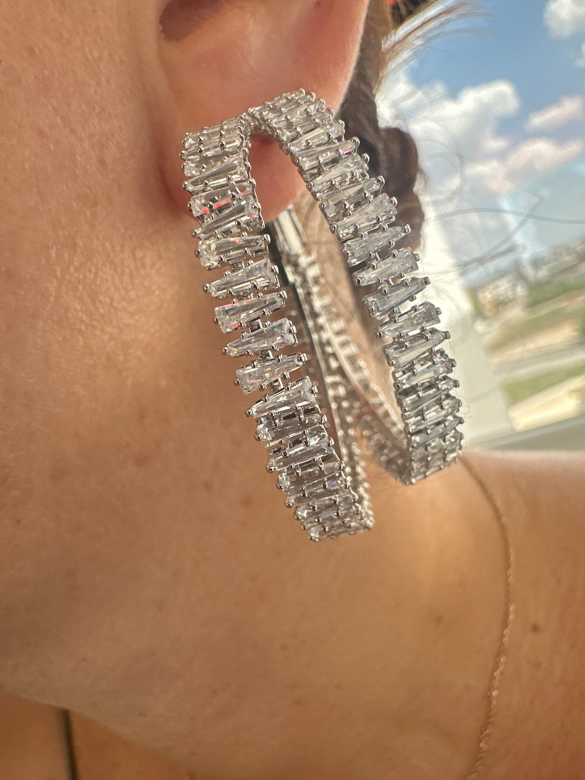 Crystal hoops