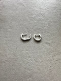 Textured Brass Hoops