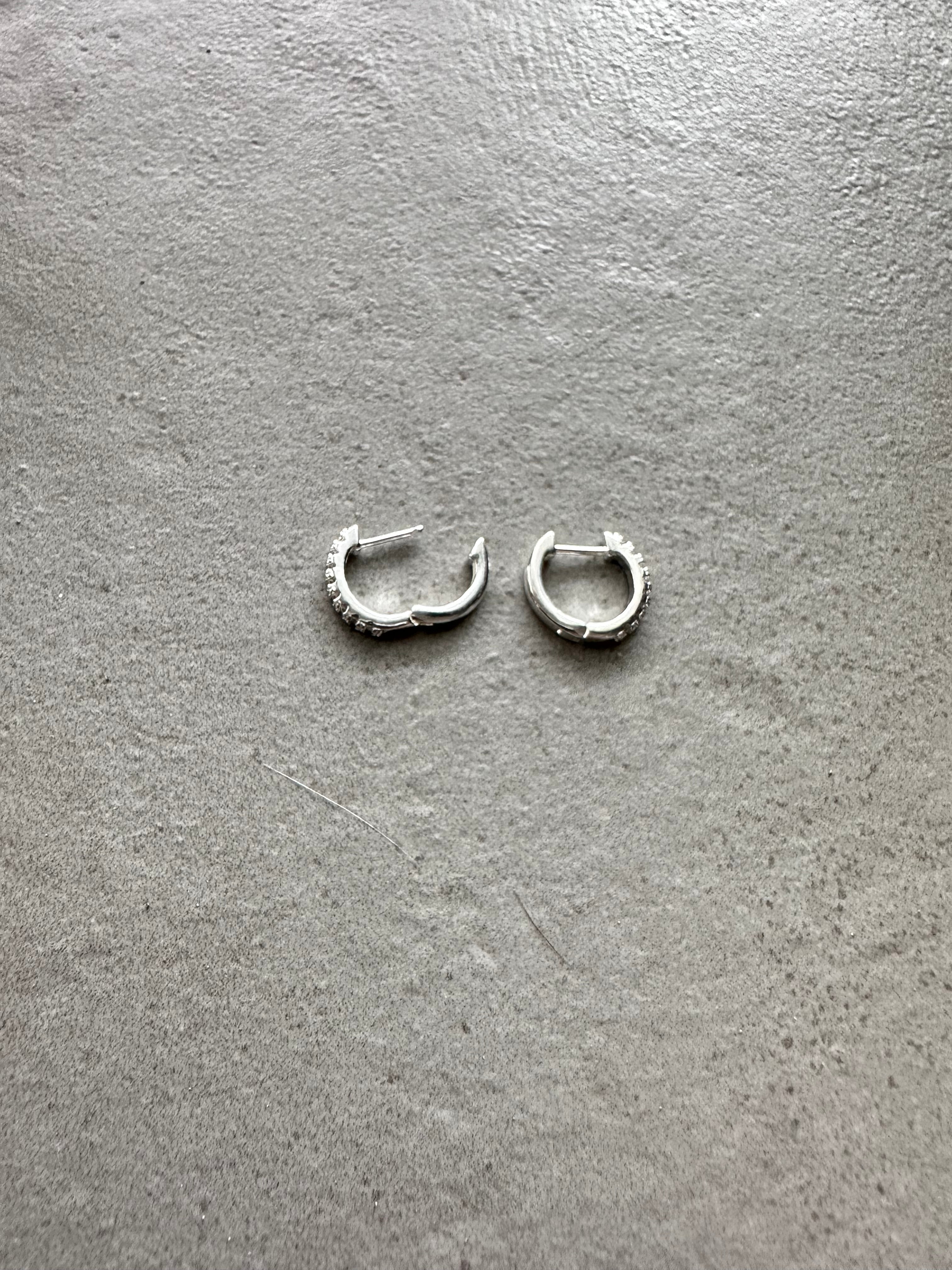 Textured Brass Hoops
