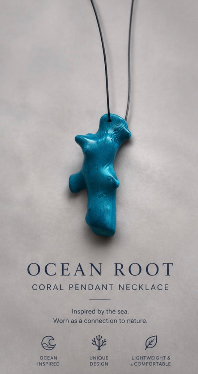 Ocean Root Coral Pendant Necklace