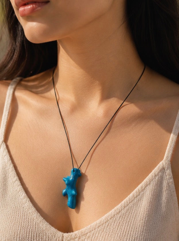 Ocean Root Coral Pendant Necklace