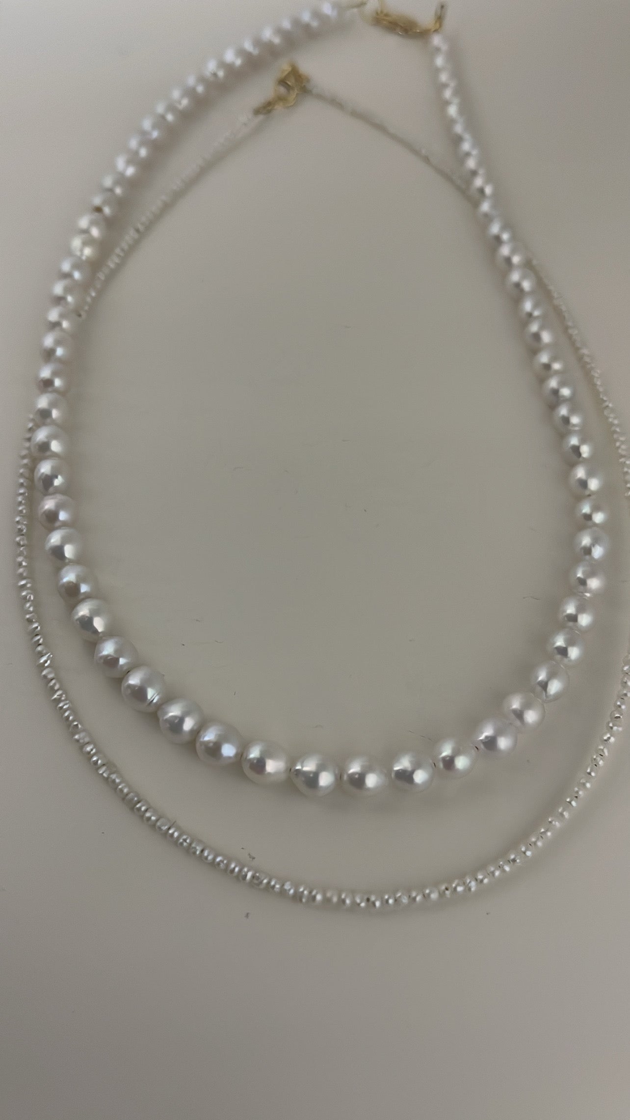 Pearl necklaces
