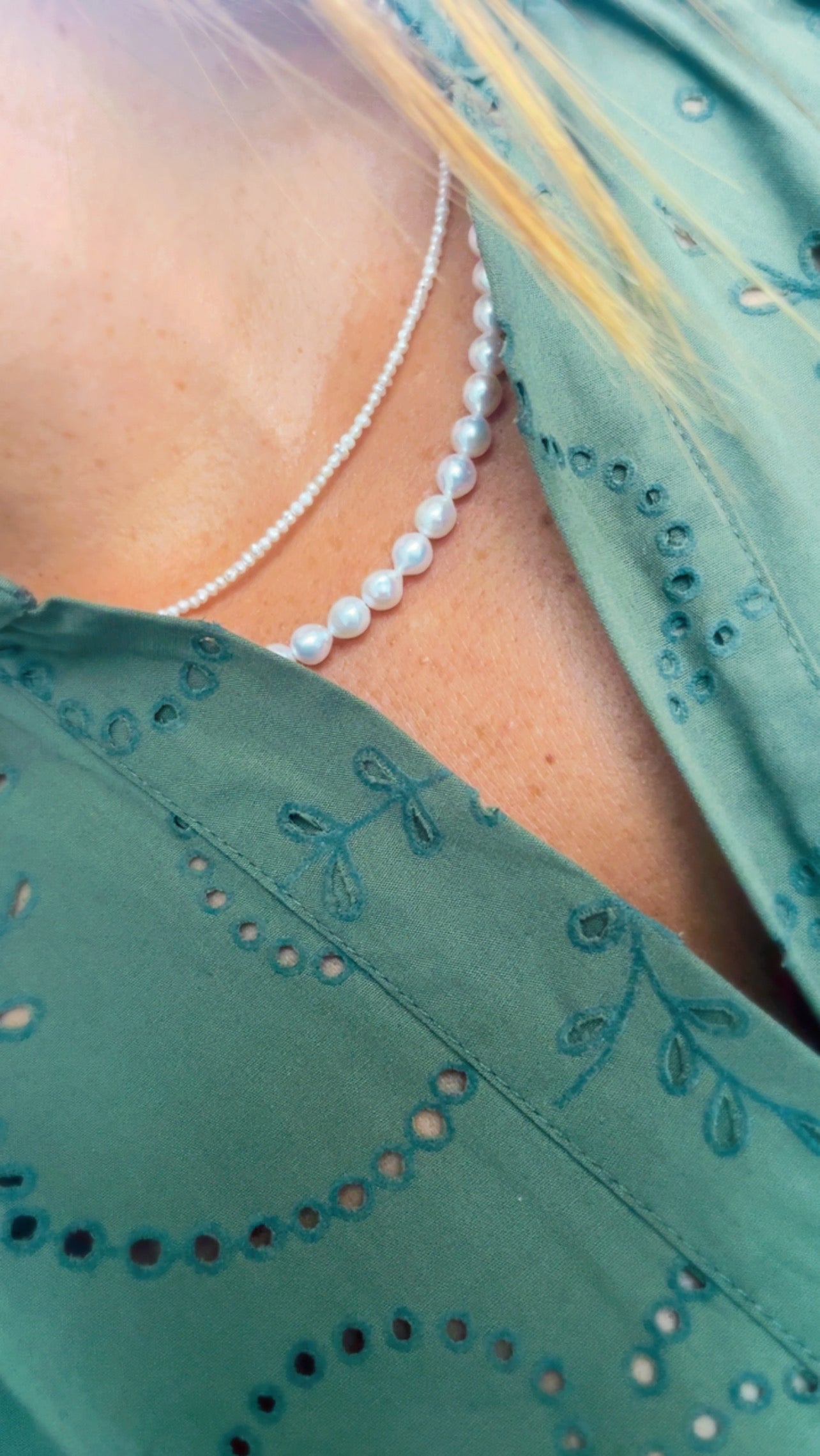 Pearl necklaces