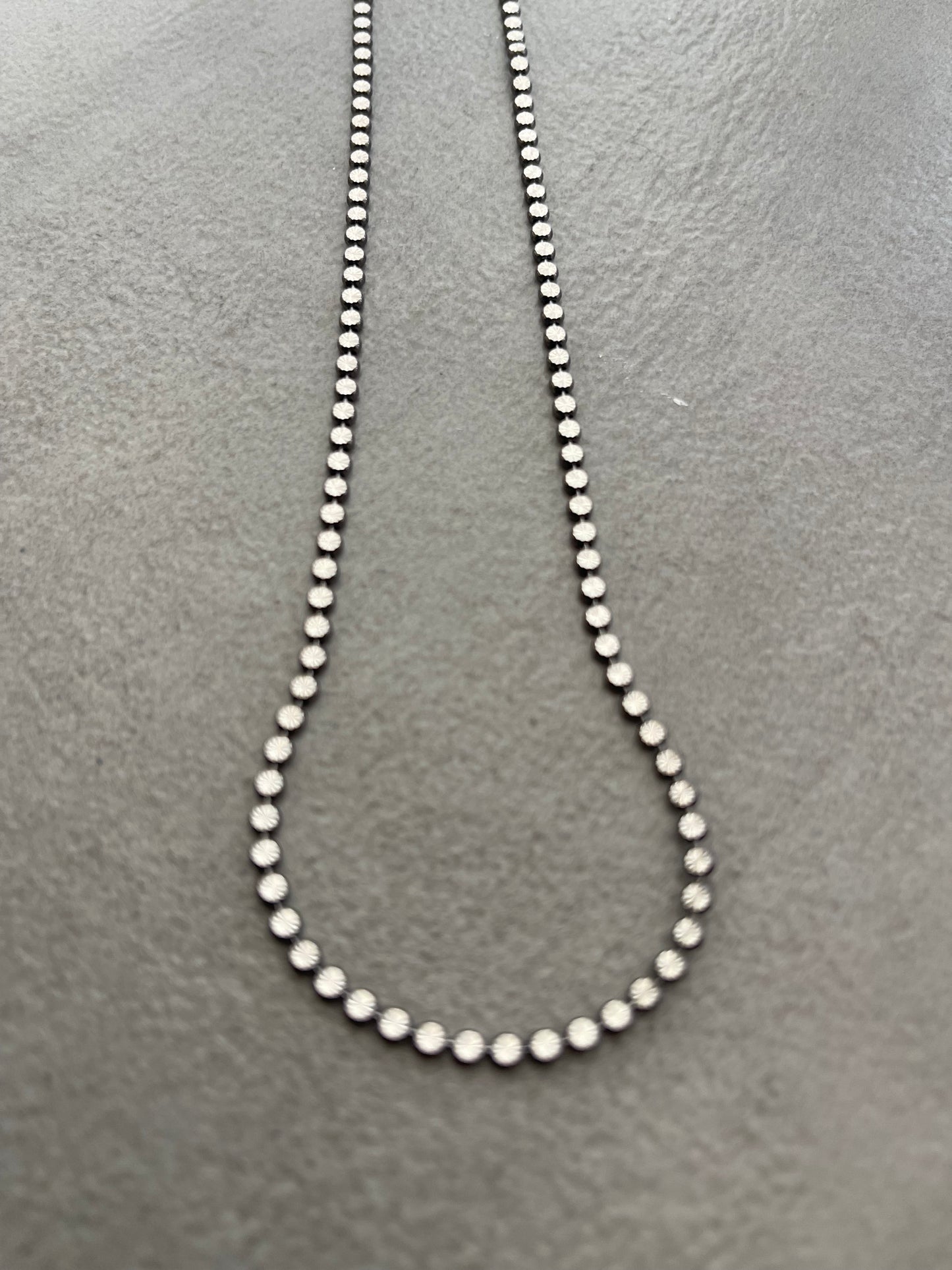 Silver oxidized chain