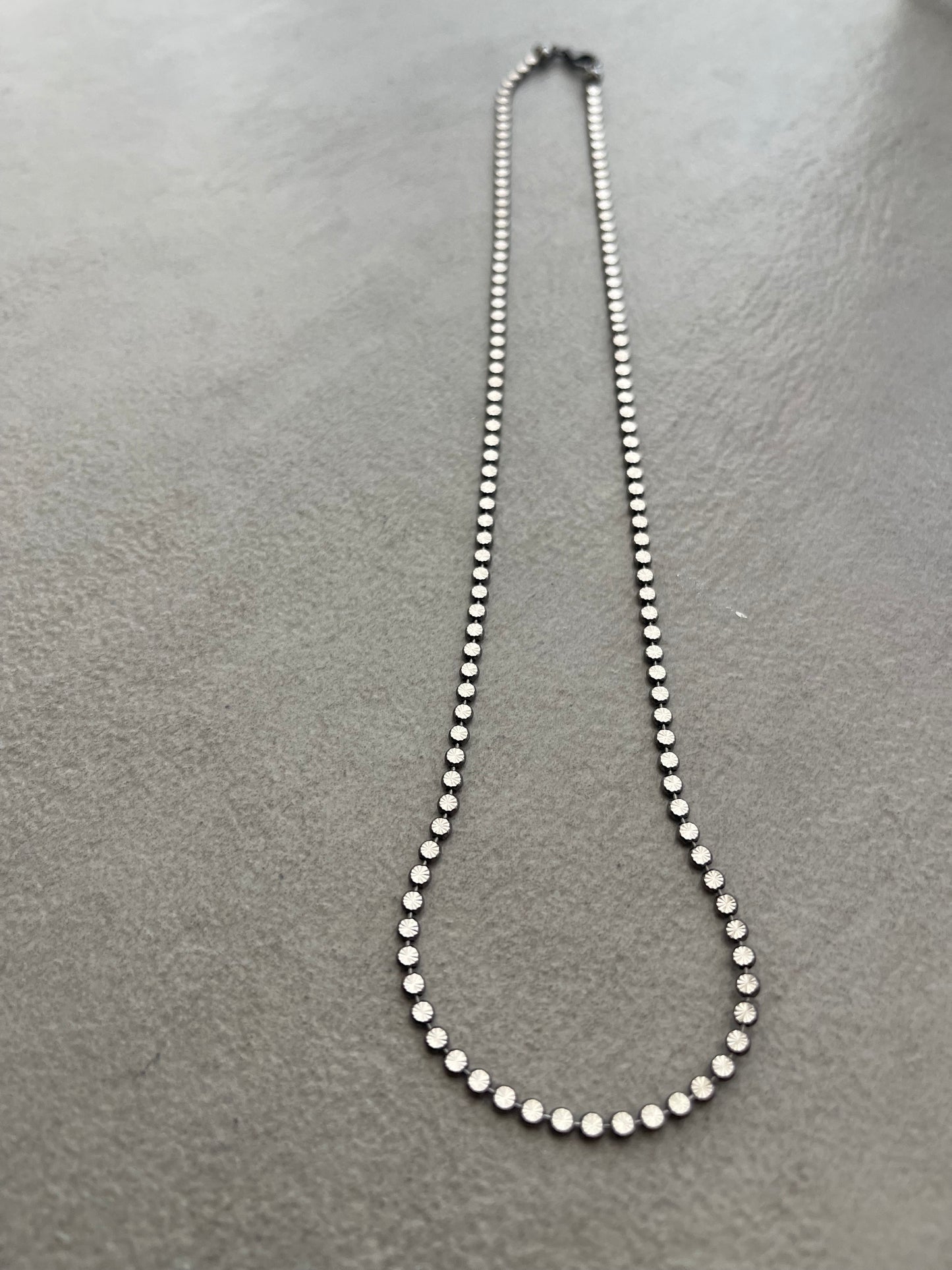 Silver oxidized chain