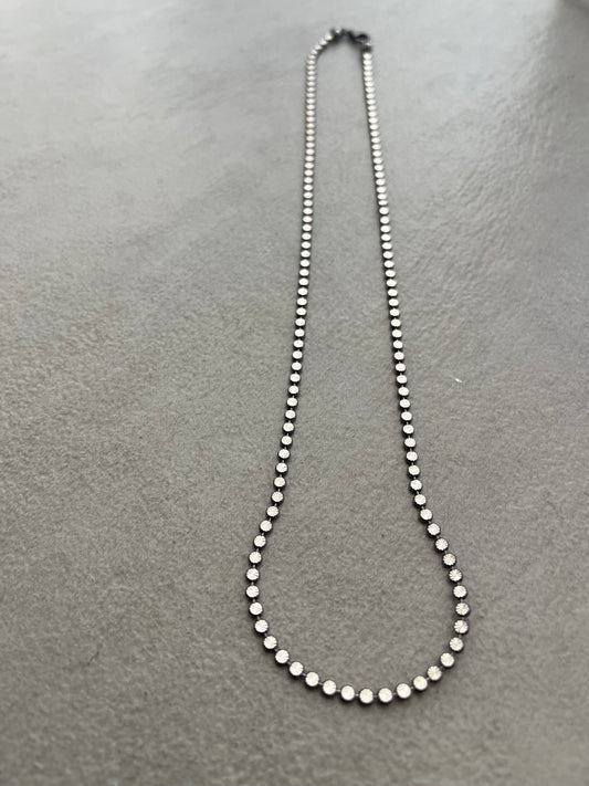 Silver oxidized chain