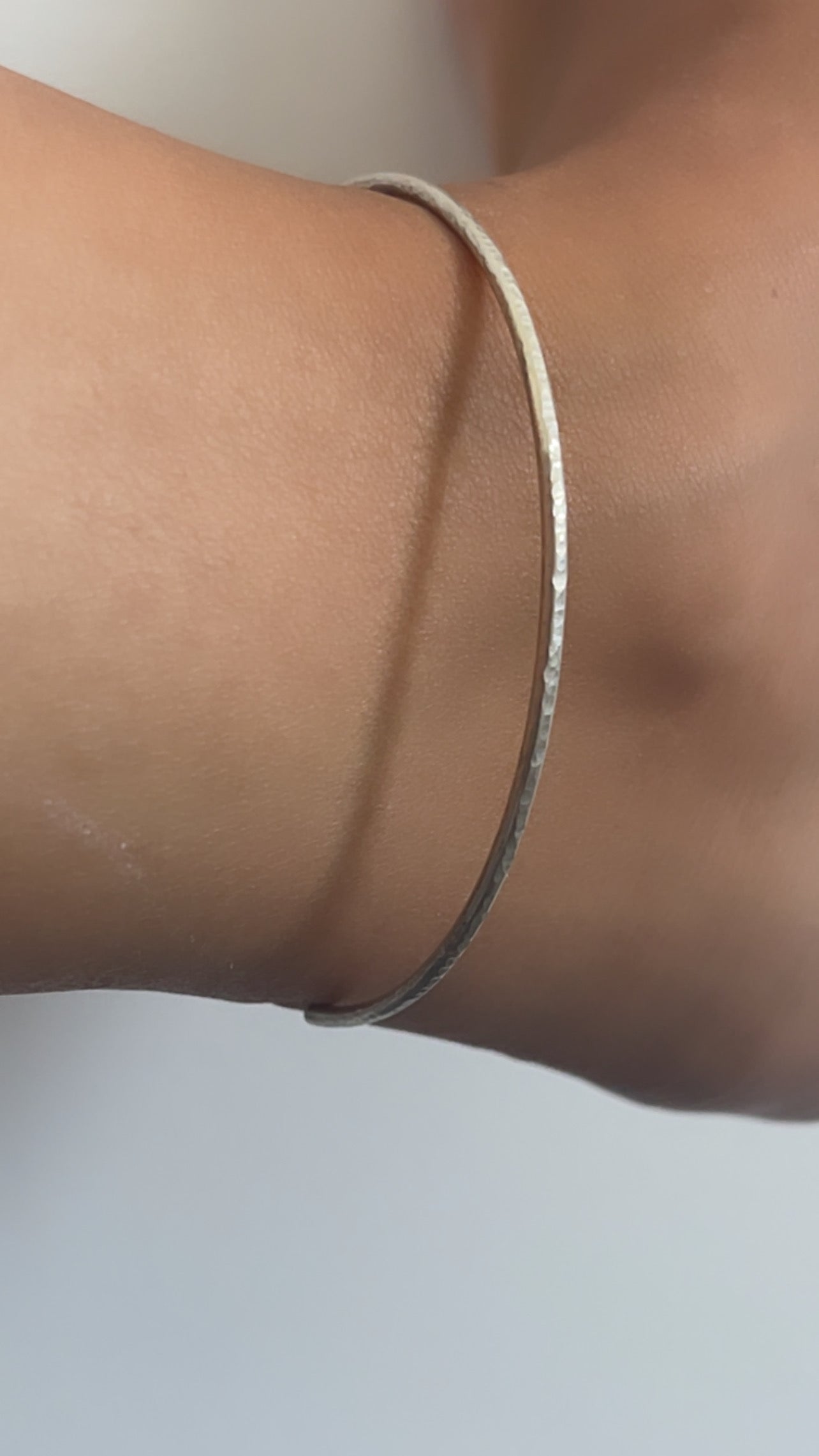 Silver anklet