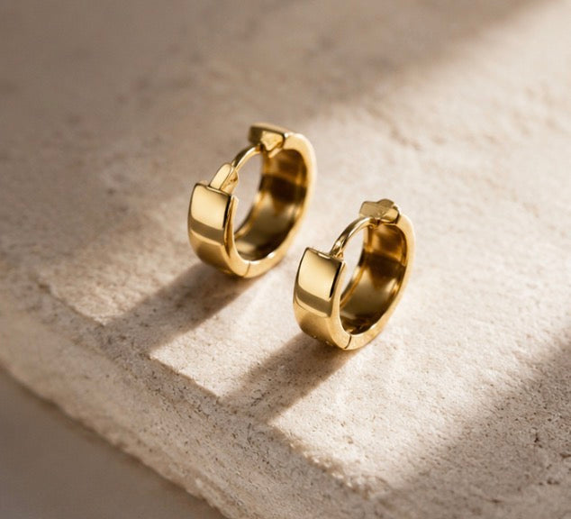 14carat gold hoops