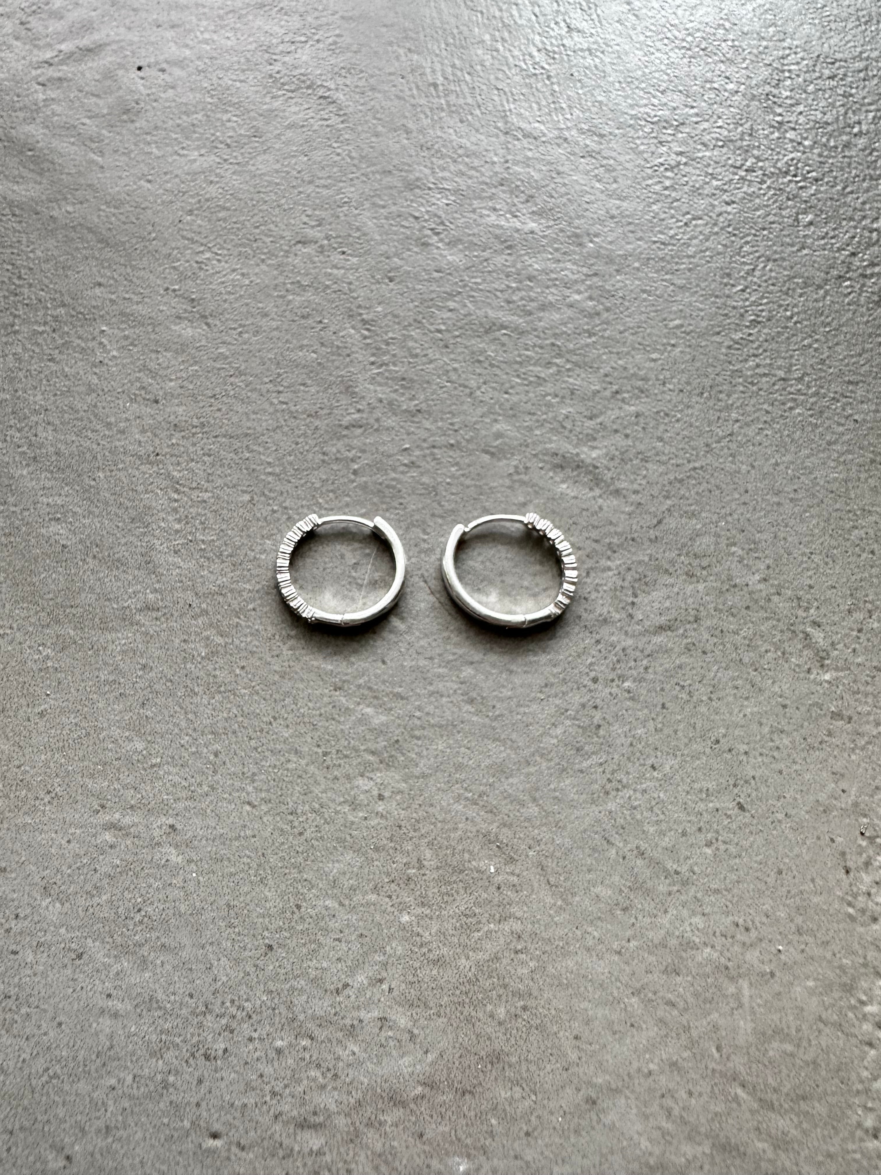 Textured Brass Hoops