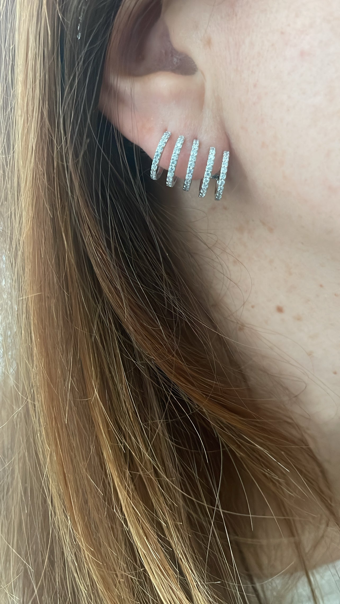 Gold Multi-Hoop Illusion Earrings