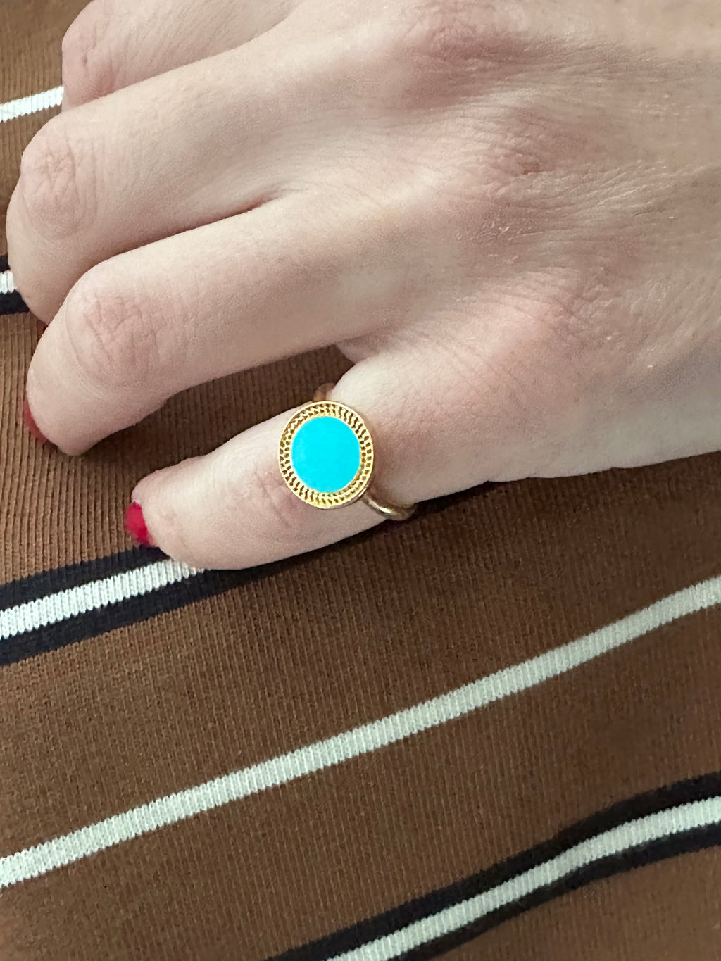 Turquoise Pinky Ring