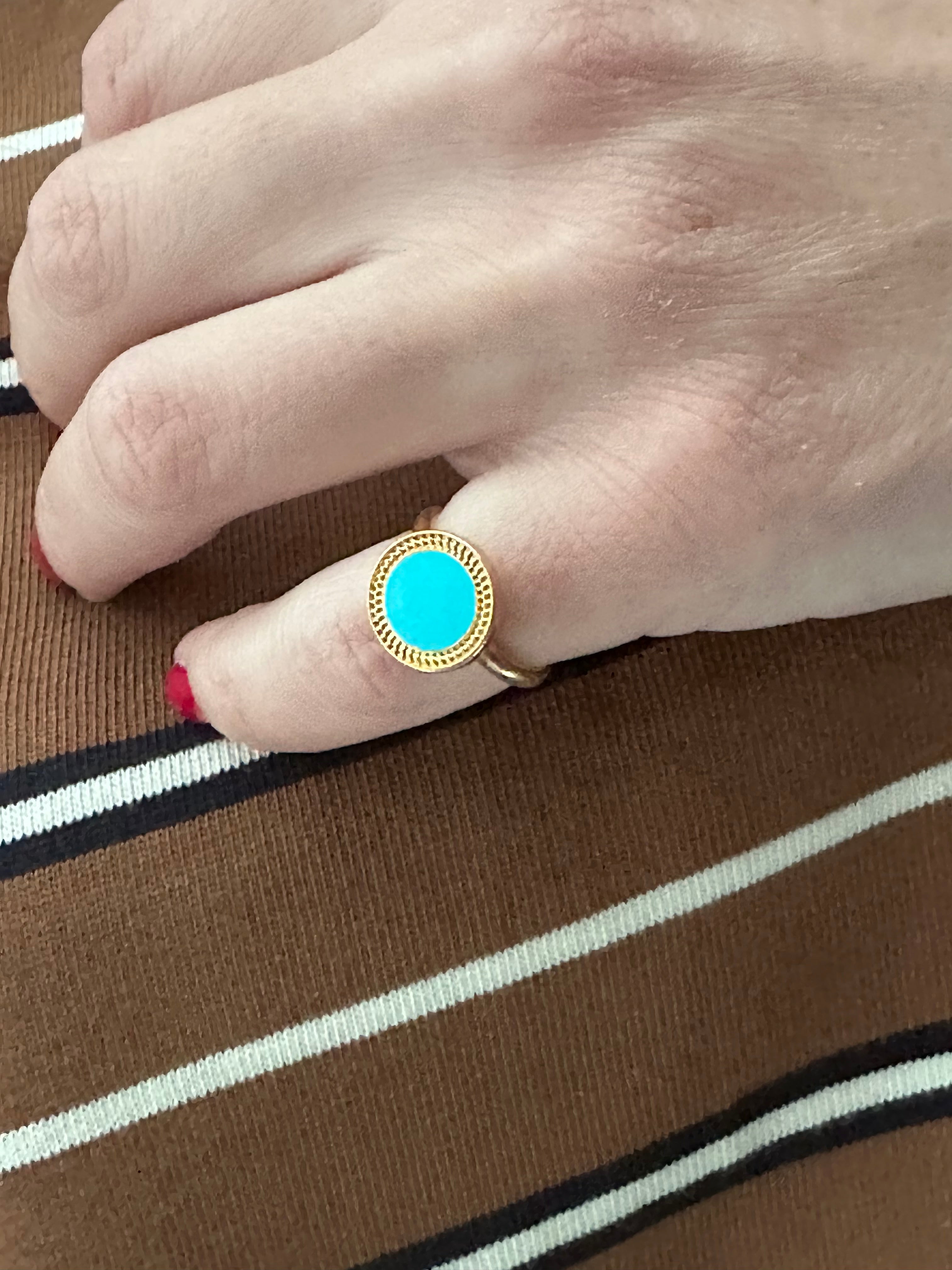 Turquoise Pinky Ring