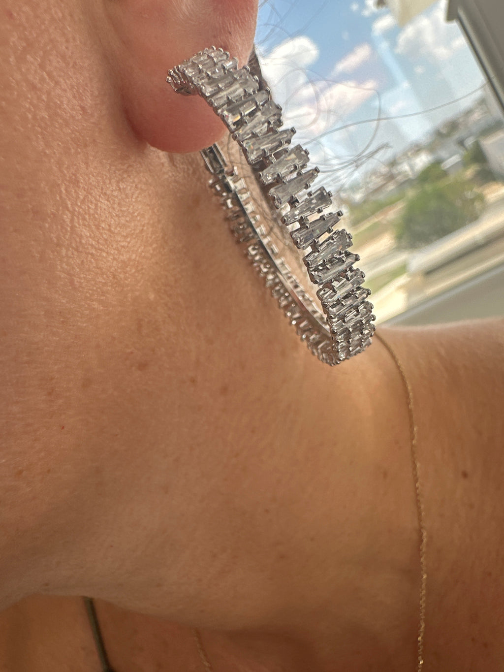 Crystal hoops