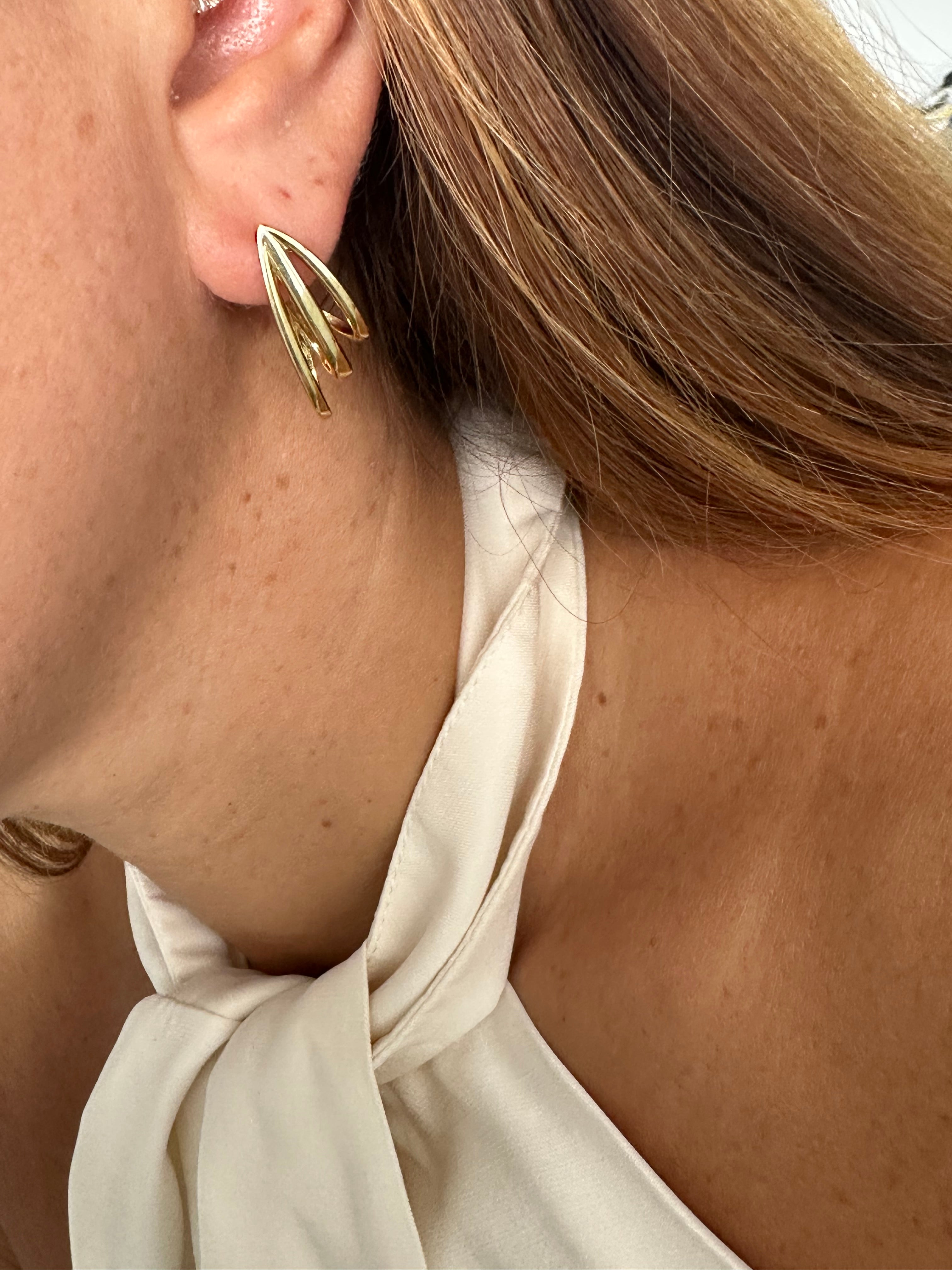 Sculptural Hoop Earrings