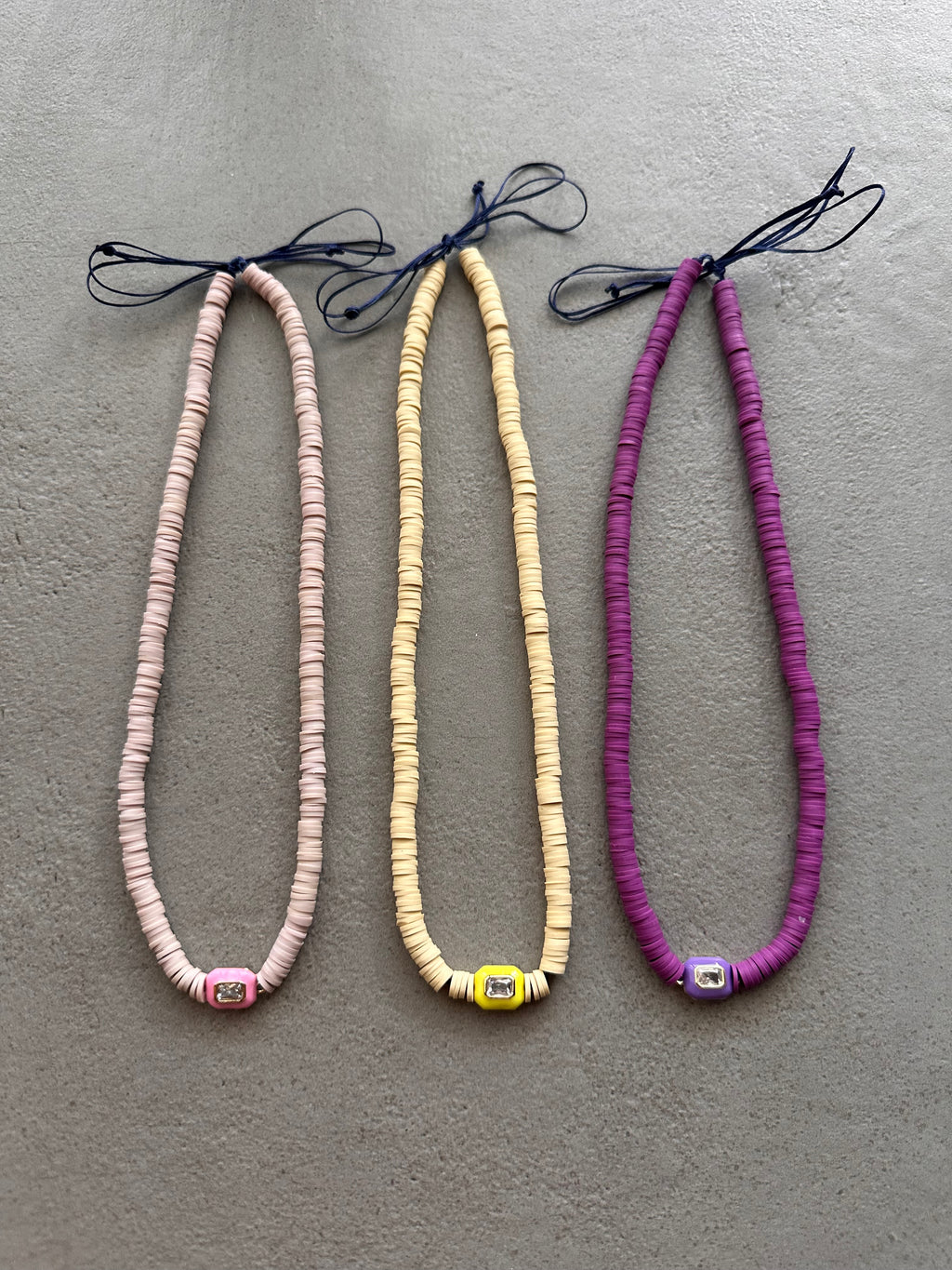 Statement Beaded Necklace with Crystal Centre