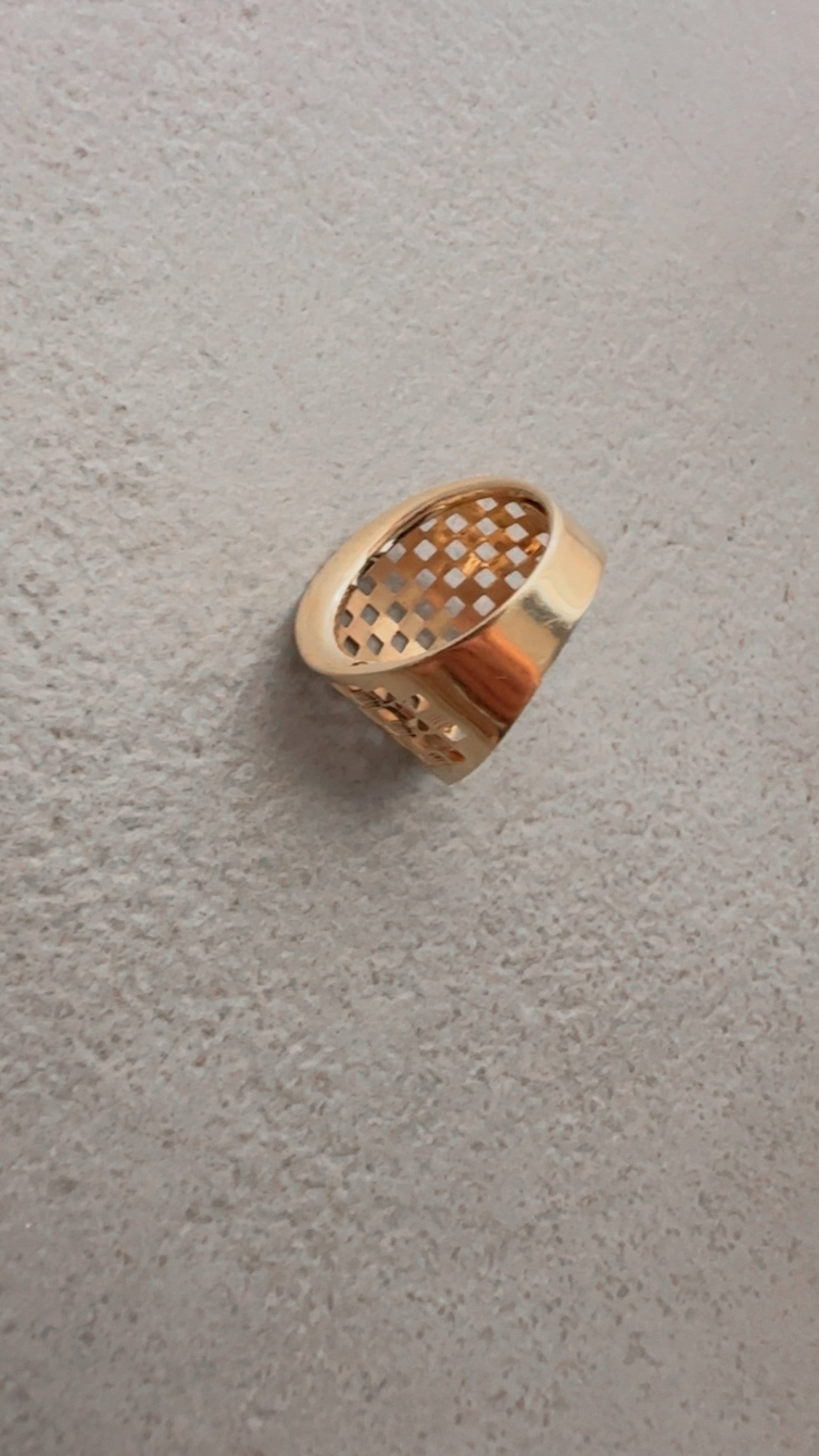 Gold Woven Statement Ring