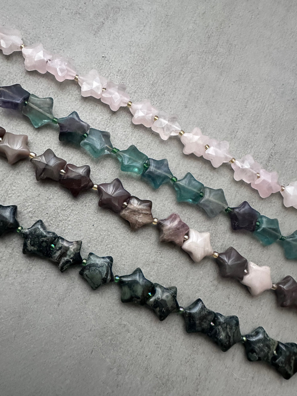 Star agate statement necklace