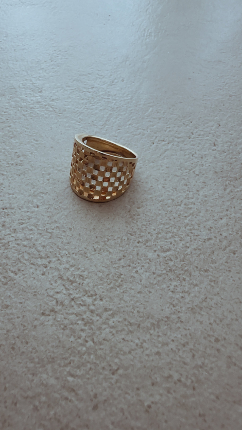 Gold Woven Statement Ring