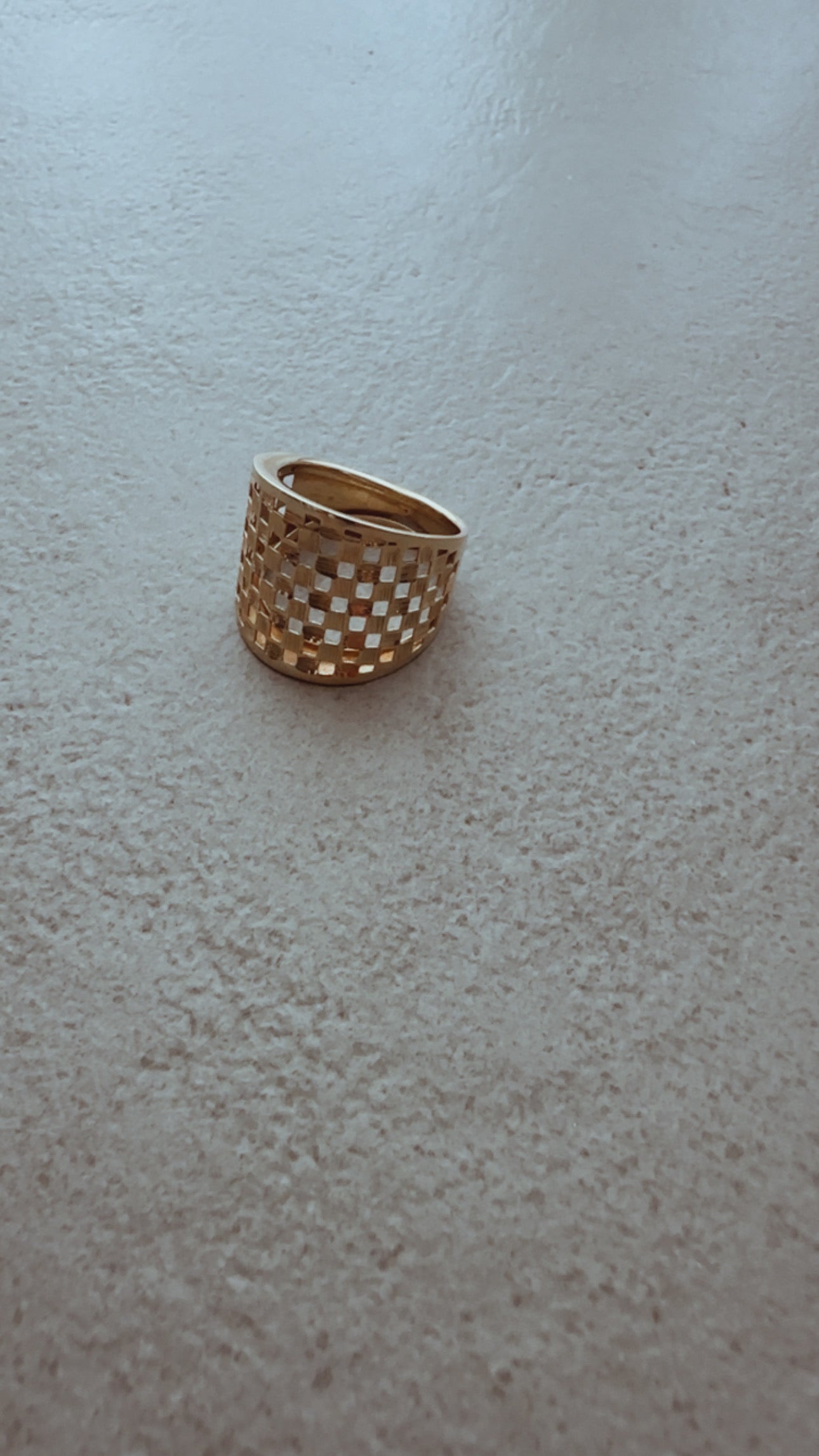 Gold Woven Statement Ring