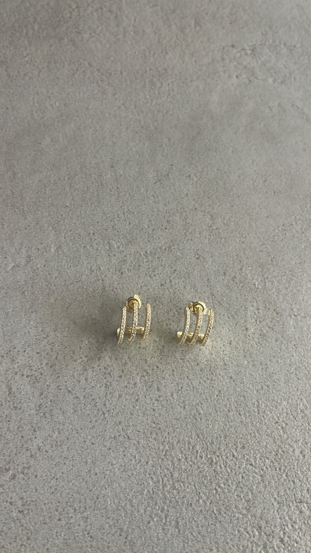 Triple earring studs