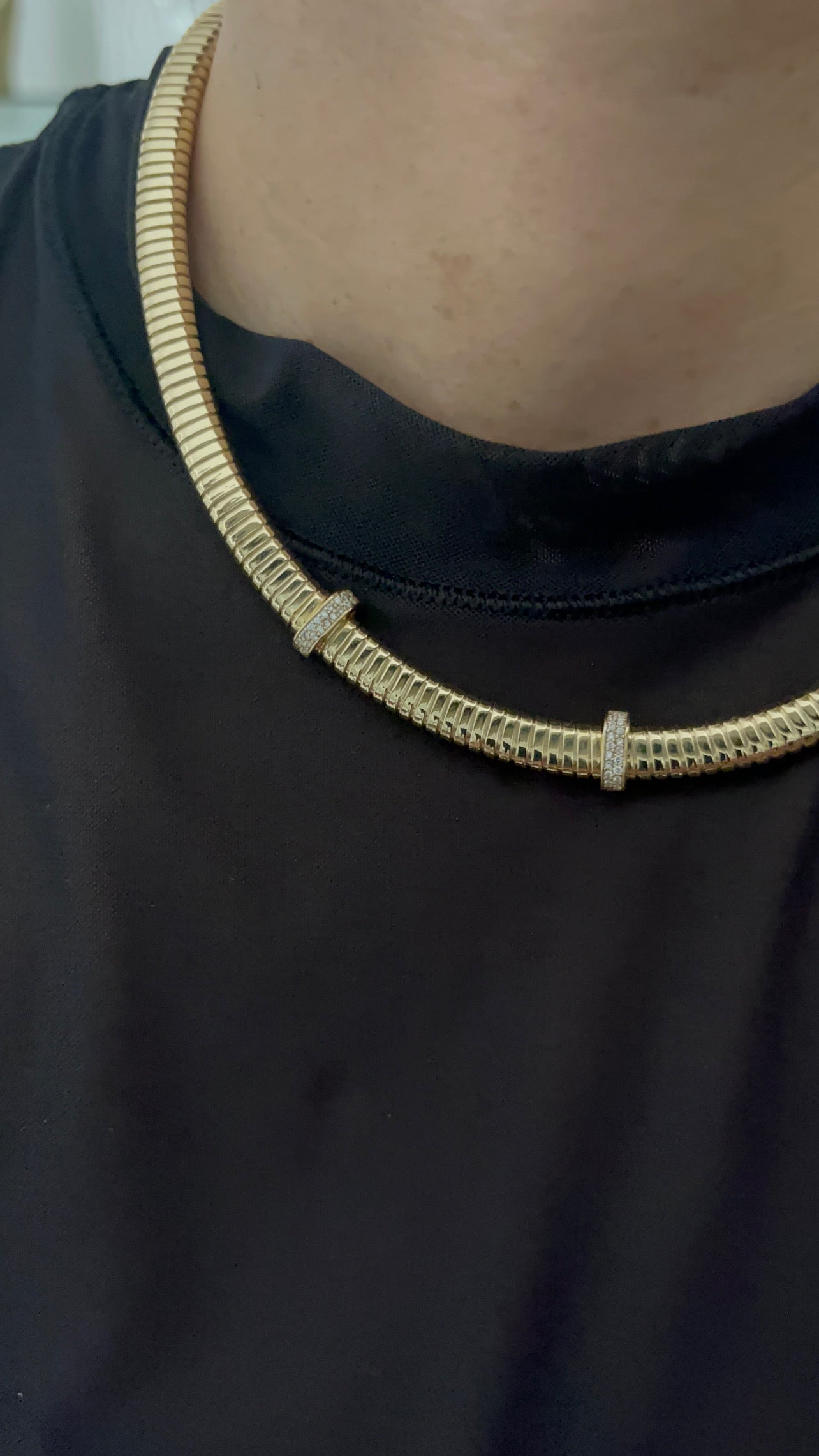 Gold plated necklace