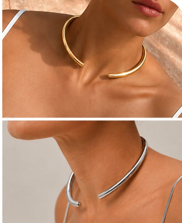 Bold Open Cuff Collar Necklace