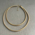Double gold-plated necklace