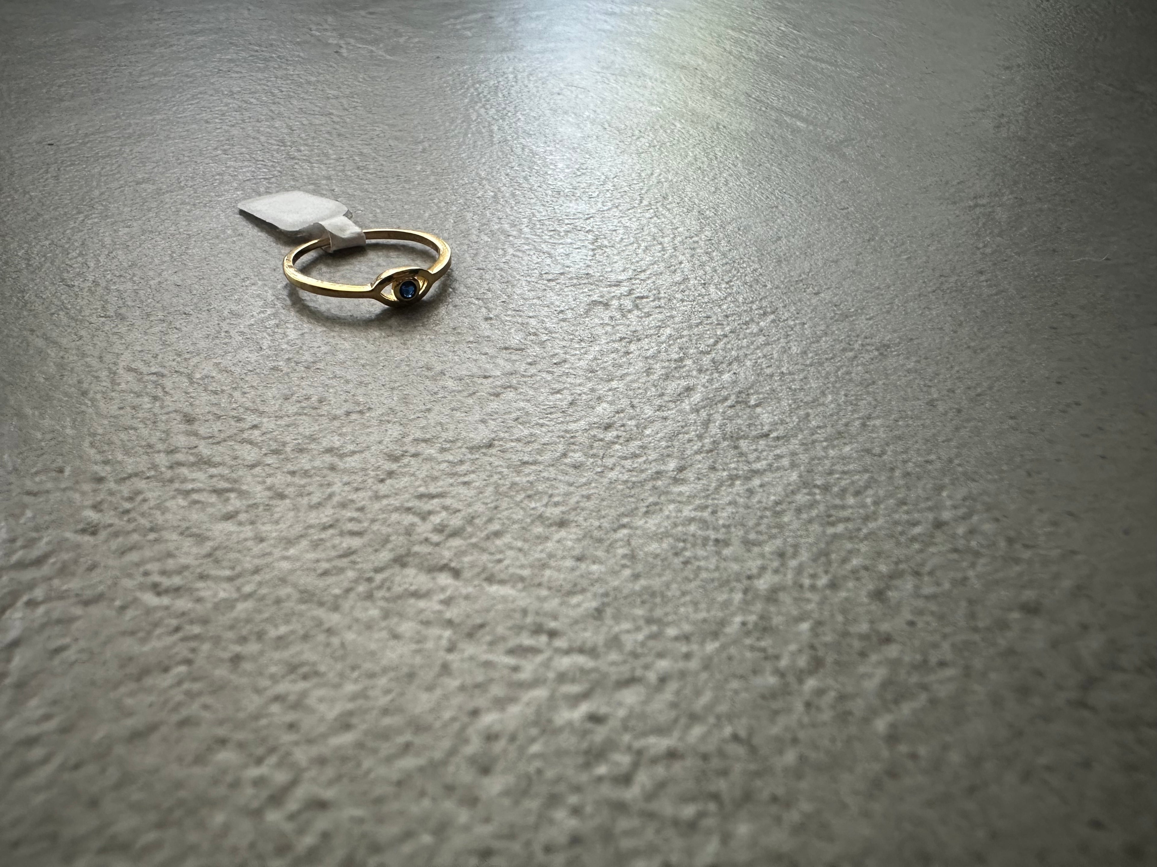 Minimal Gold Evil Eye Ring – Protection & Everyday Elegance