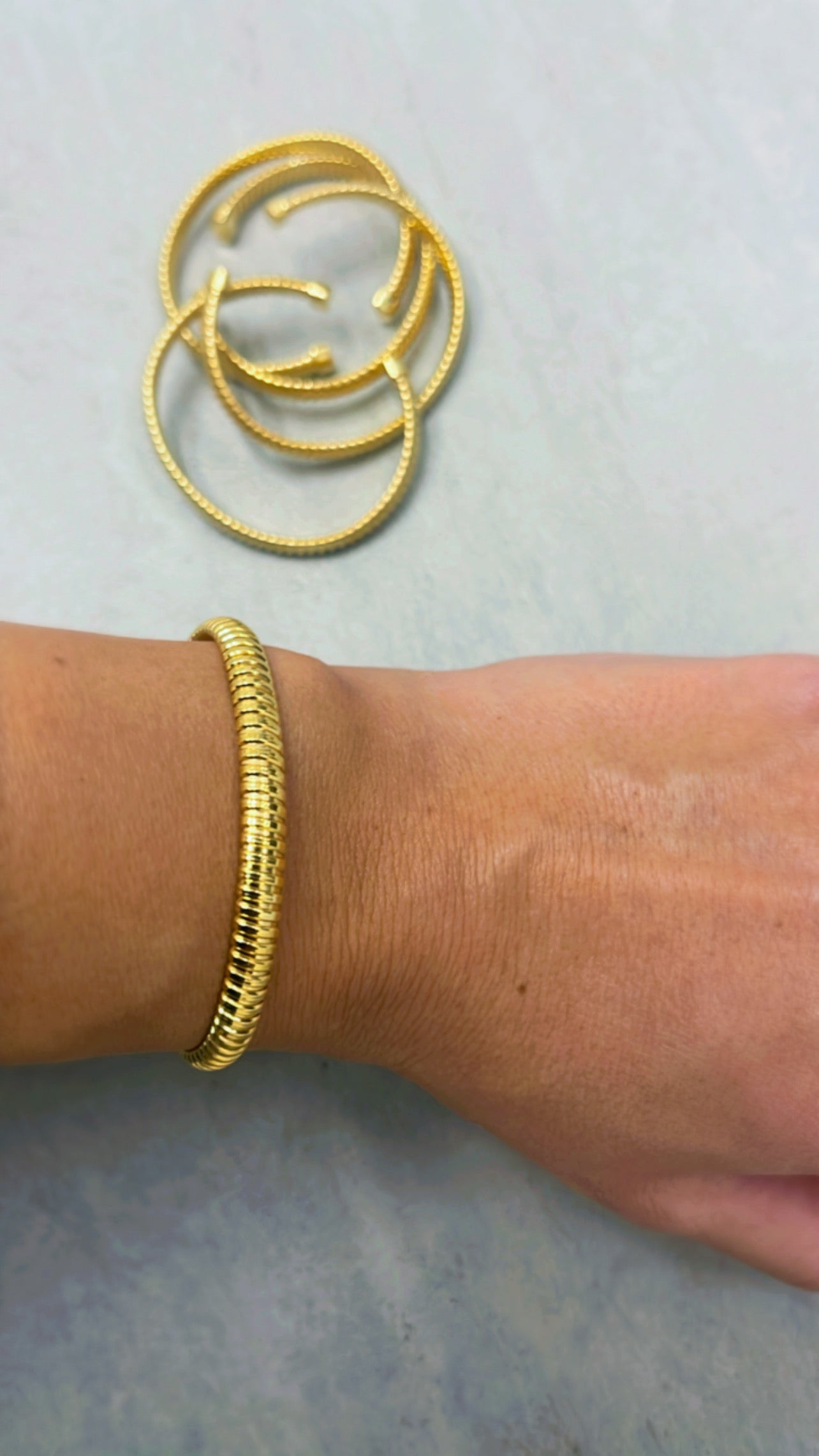 Gold bangles