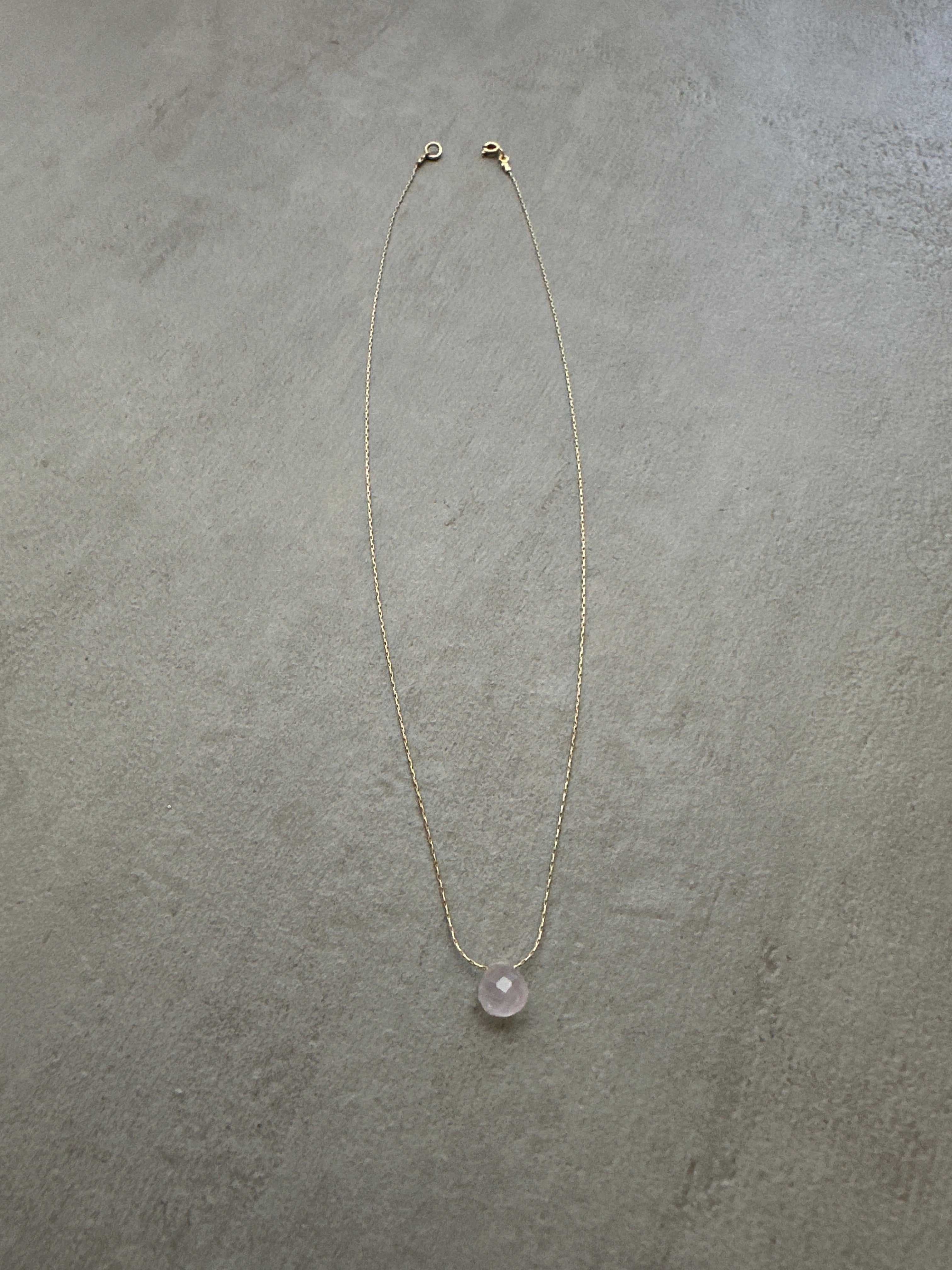 Rose Quartz Drop Necklace
