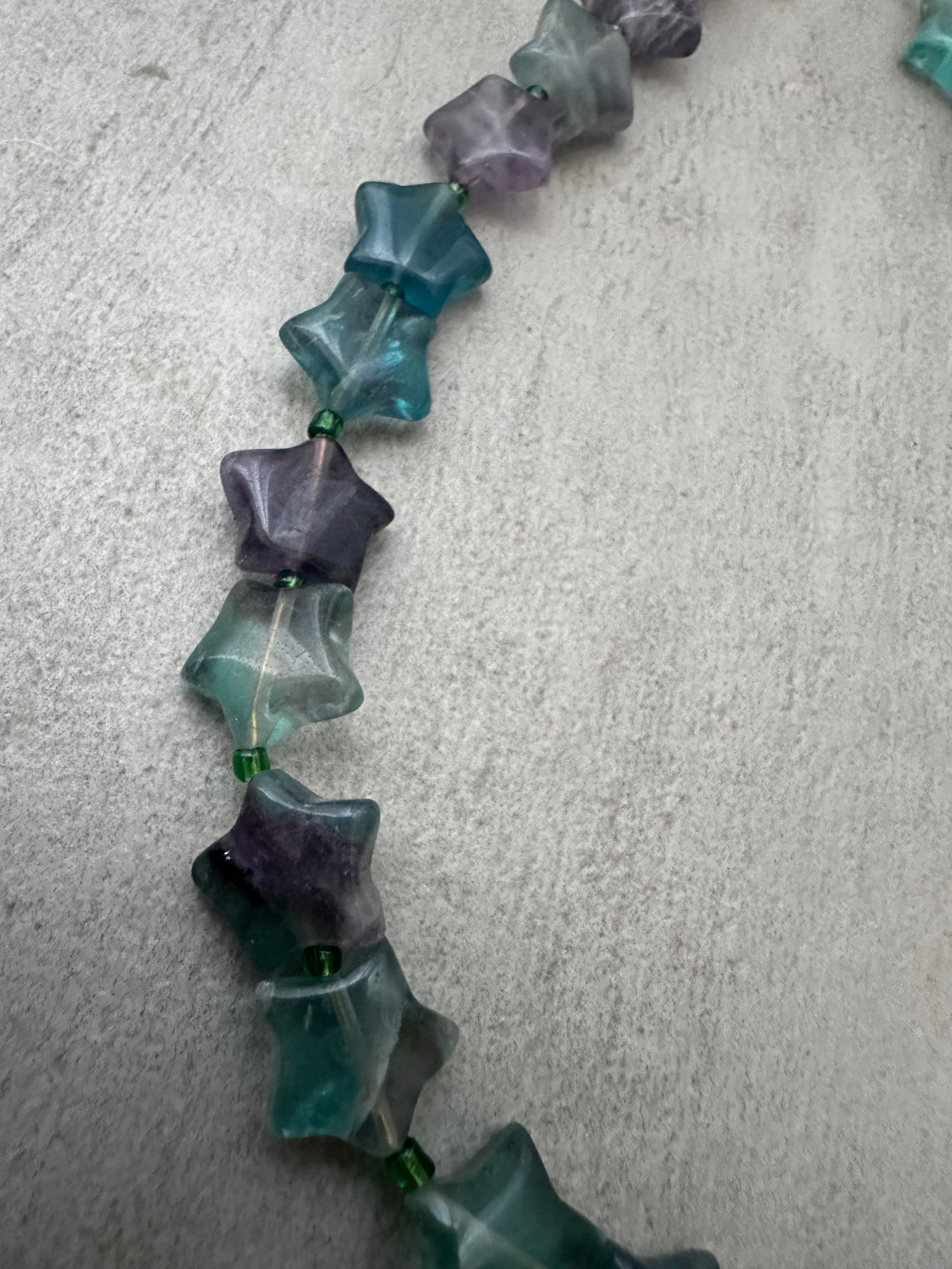 Star agate statement necklace