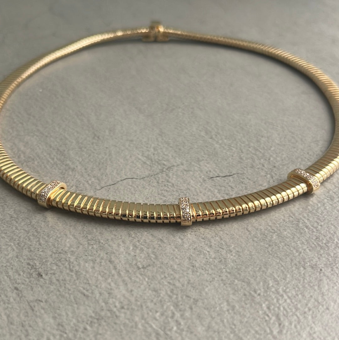 Gold plated necklace