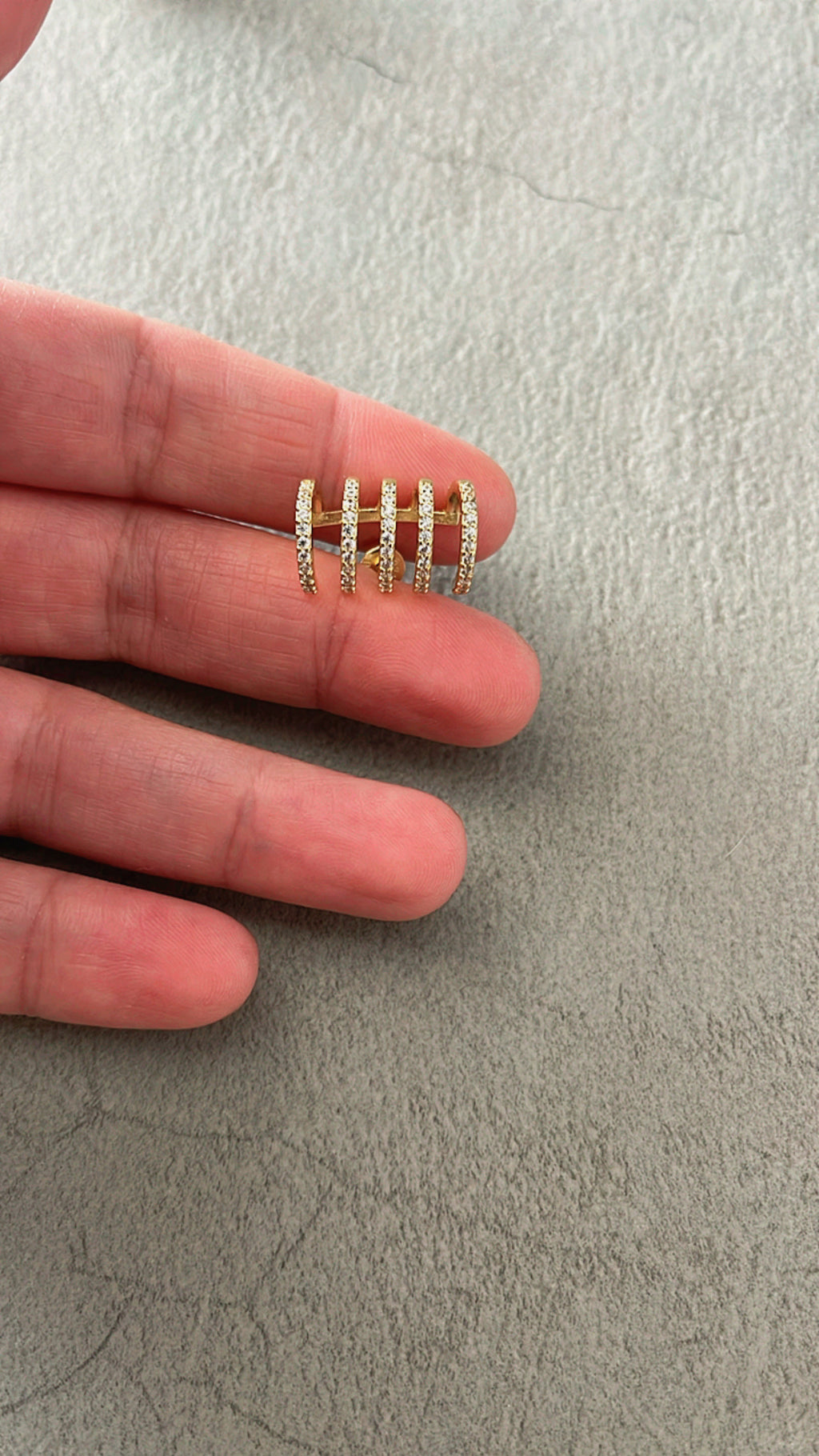 Gold Multi-Hoop Illusion Earrings