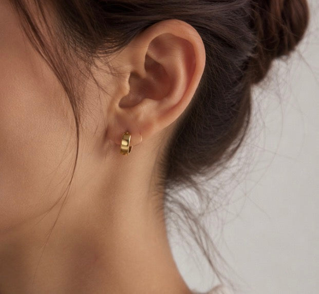 14carat gold hoops