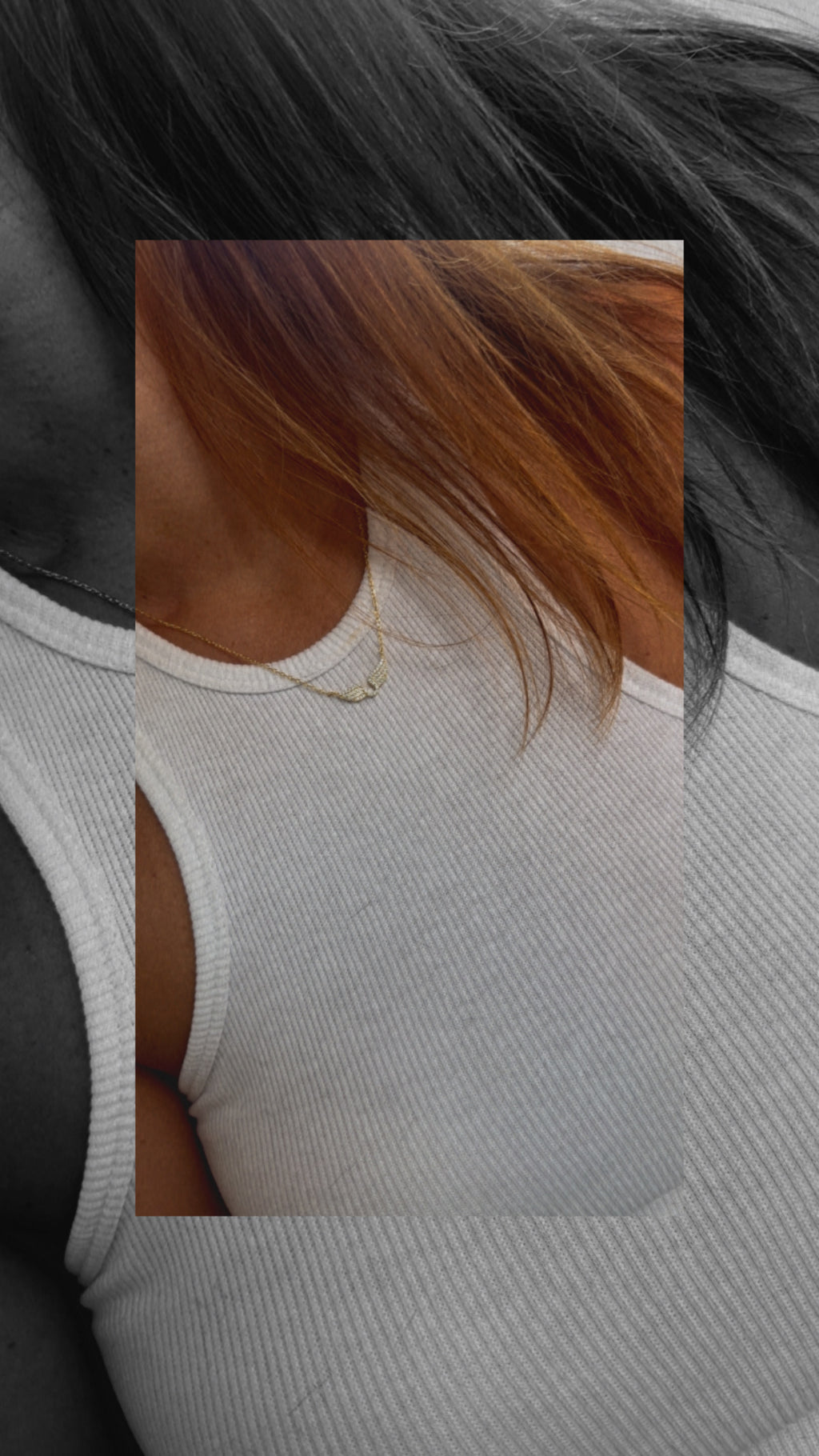 Angel wings necklace
