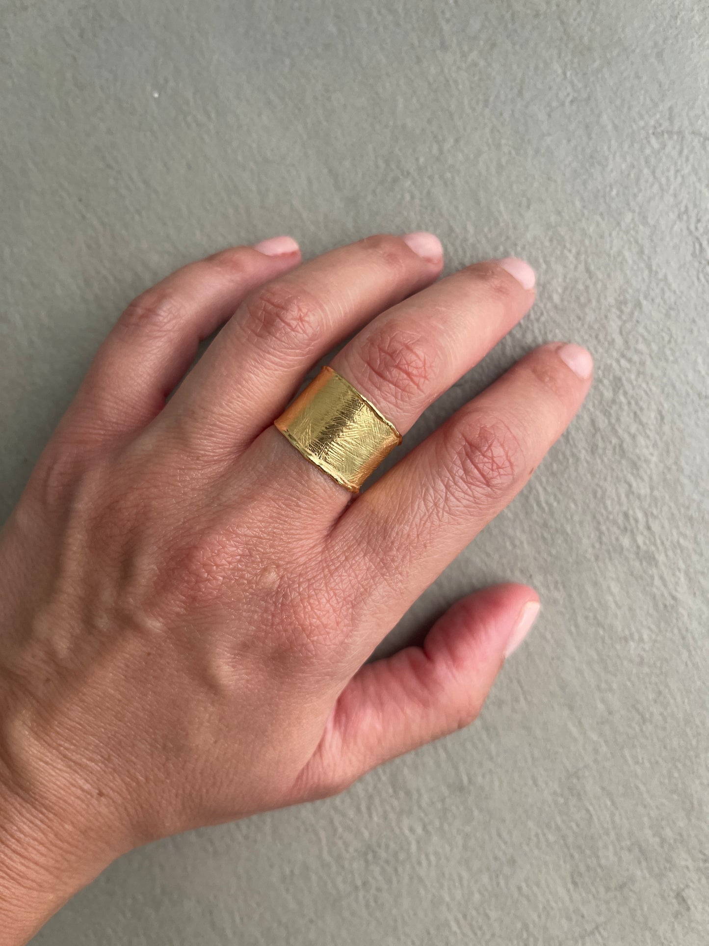 Gold-plated ring