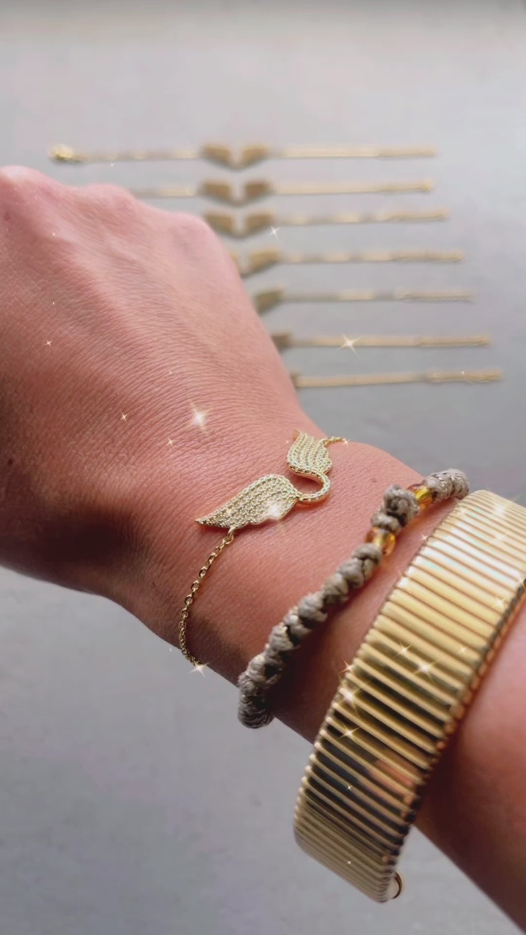 Angel wings bracelet