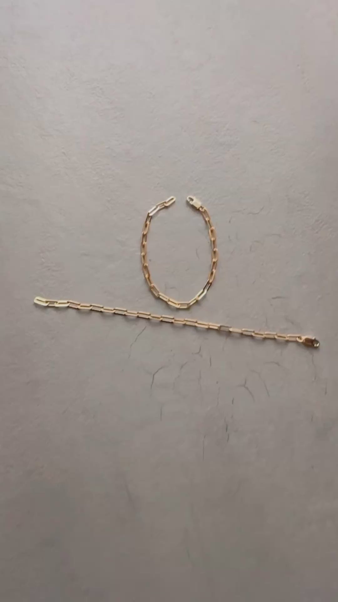 Elegant Gold Paperclip Chain Bracelet